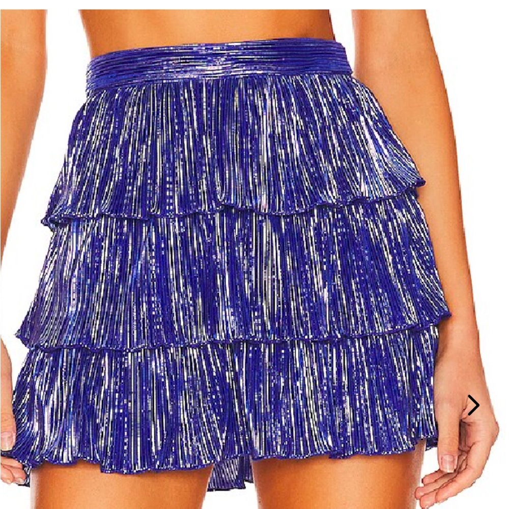 Lovers + Friends Mini Skort in blue